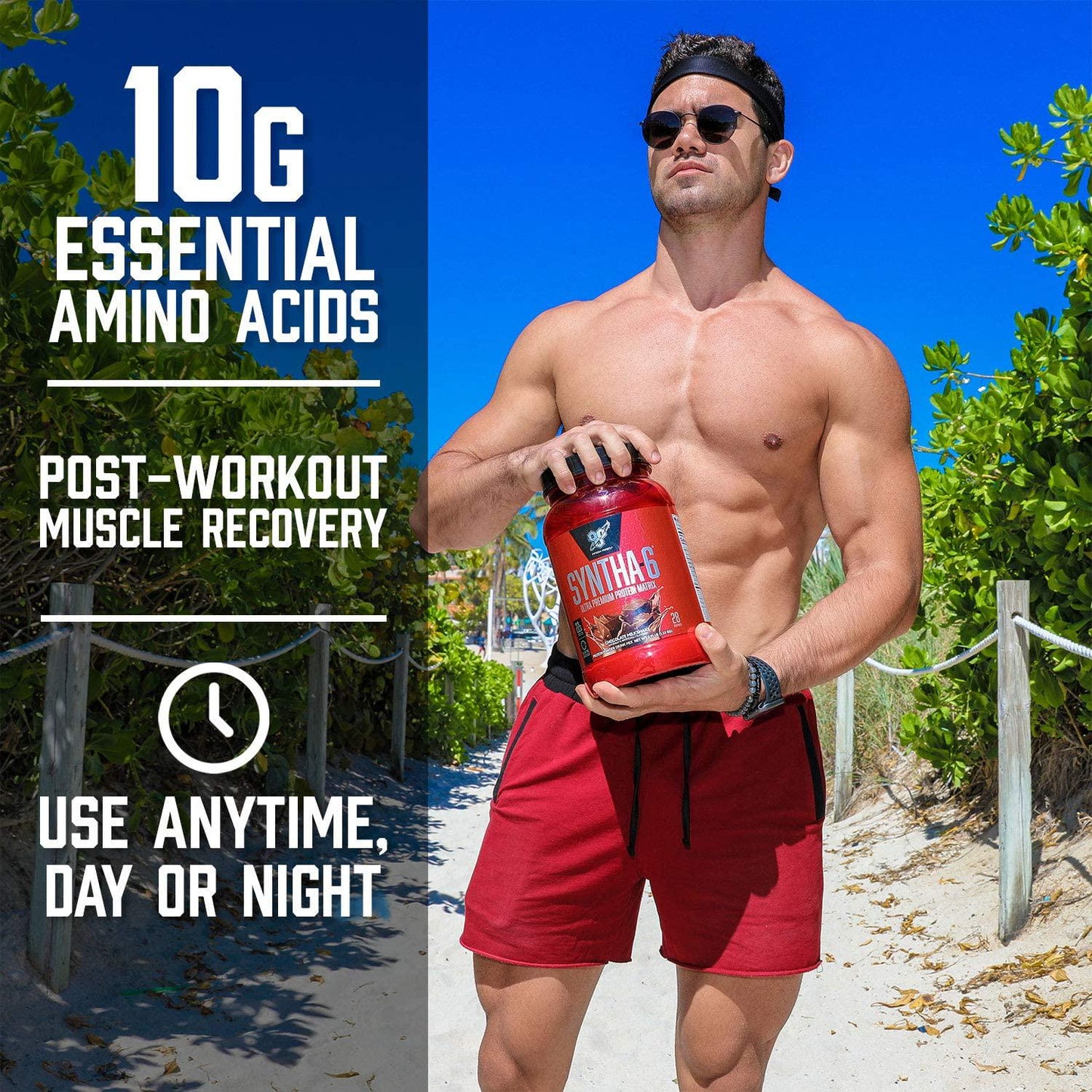 BSN SYNTHA-6 Protein Powder, Whey Protein, Micellar Casein, Milk Protein Isolate, Flavor: Chocolate Cake Batter, 48 Servings