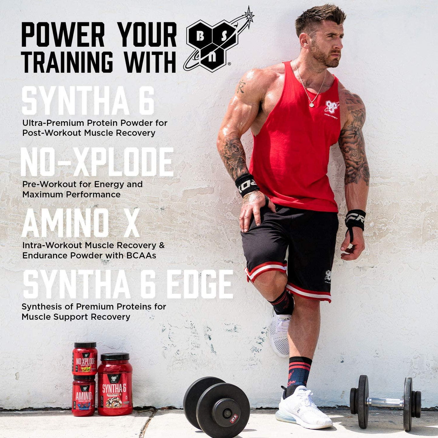 BSN SYNTHA-6 Protein Powder, Whey Protein, Micellar Casein, Milk Protein Isolate, Flavor: Chocolate Cake Batter, 48 Servings