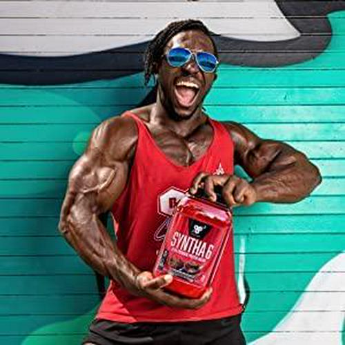 BSN SYNTHA-6 Protein Powder, Whey Protein, Micellar Casein, Milk Protein Isolate, Flavor: Chocolate Milkshake, 97 Servings, 1047859