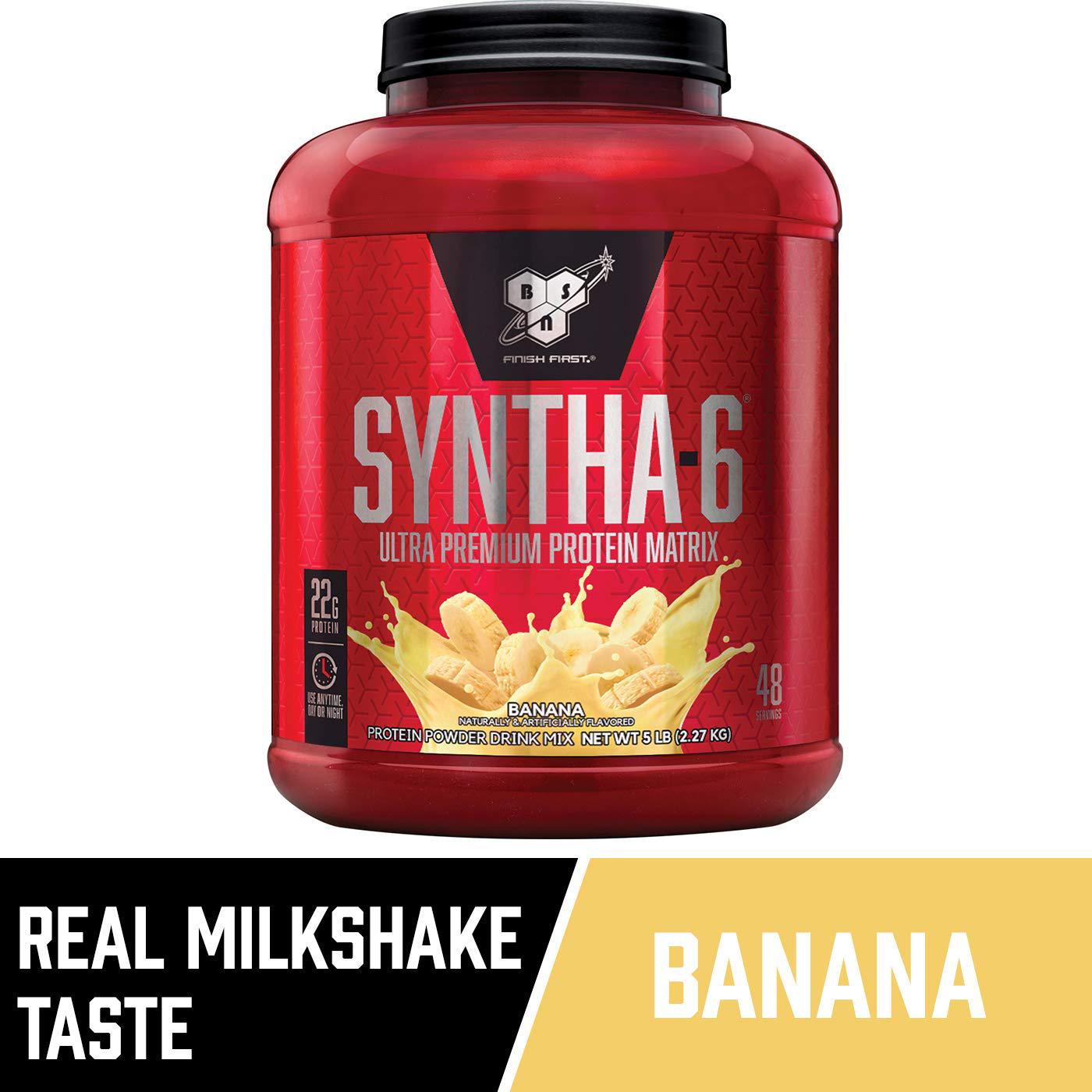 BSN Syntha 6 Blend Protein Powder, Banana, 48 Serves, 2.27 kg