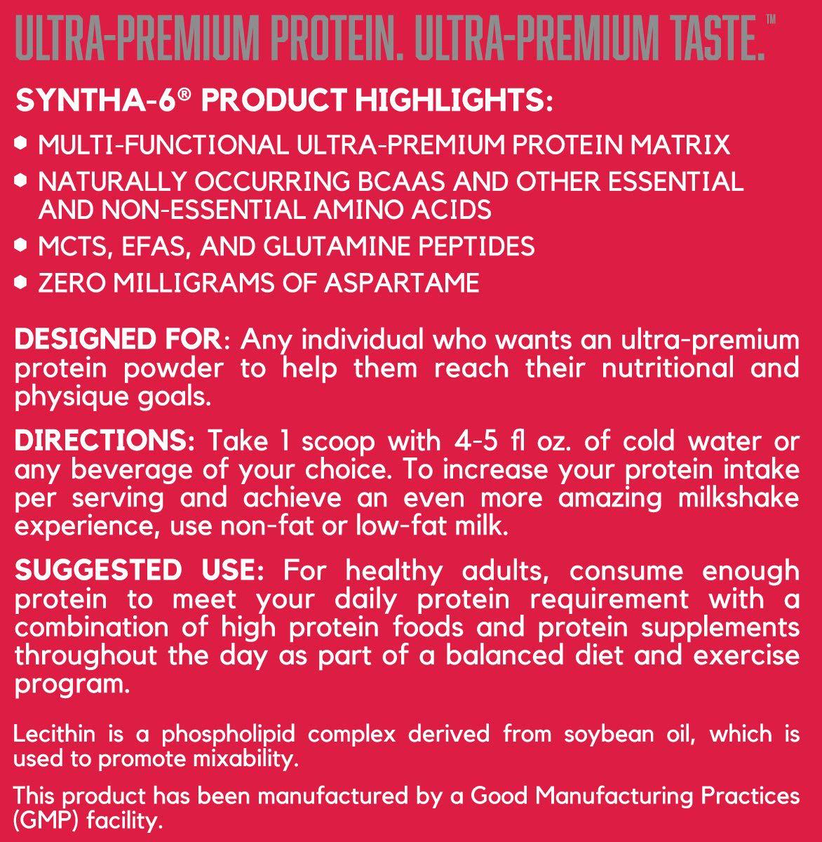 BSN Syntha 6 Blend Protein Powder, Banana, 48 Serves, 2.27 kg