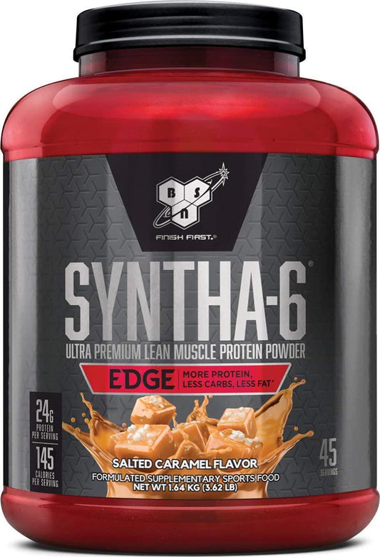 BSN Syntha 6 Edge Protein Powder, Salted Caramel, 1.64 kg