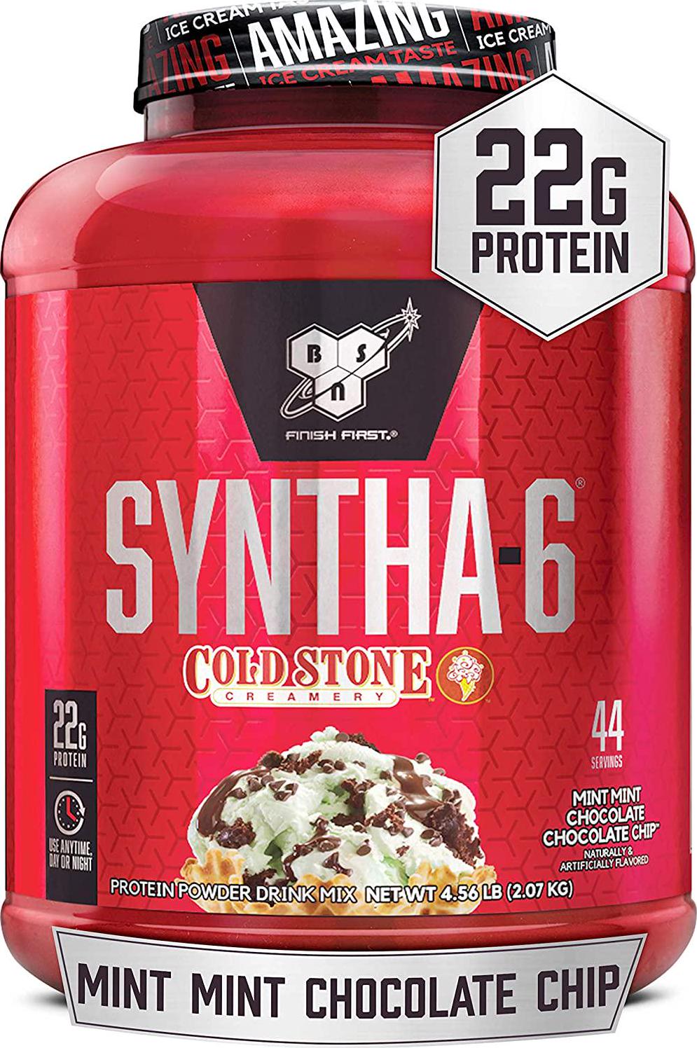 BSN Syntha-6 Protein Powder, Cold Stone Creamery - Mint Chocolate Cake Flavor, 2.07kg, 44 Servings