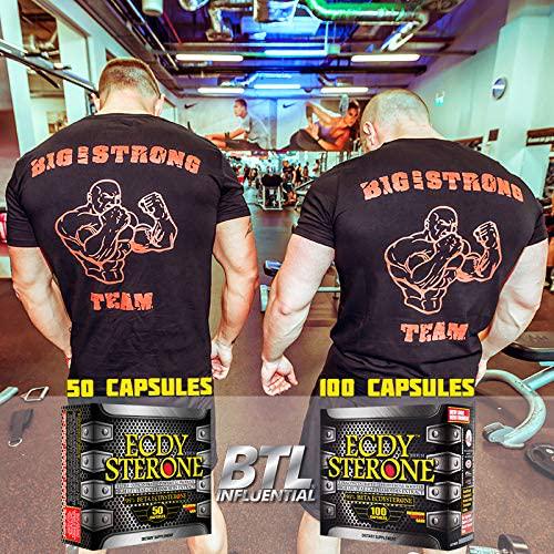 BTL Beta Ecdysterone 95%, Natural Anabolic Extract to Supports Health Testosterone Levels and Lean Muscle Mass Building, Increase Stamina, 100 Veg Capsules