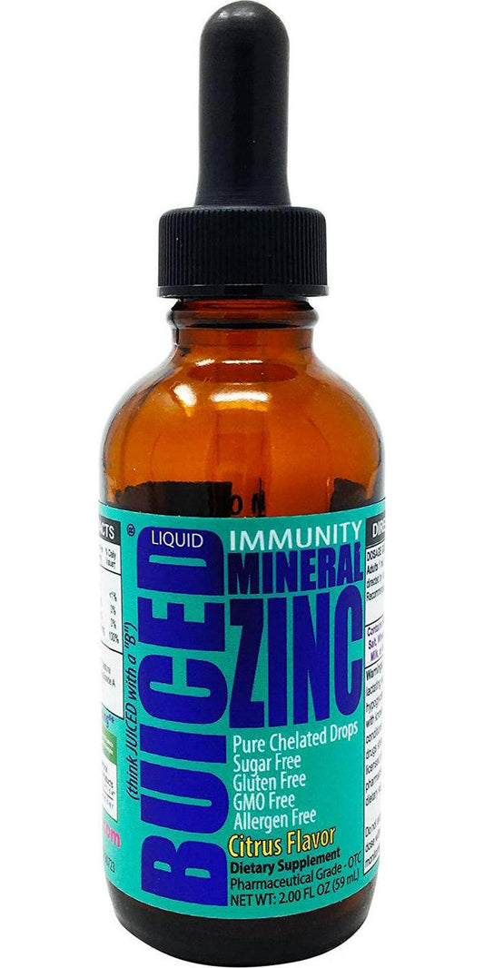 BUICED Liquid Zinc Drops | Support Healthy Immune System | Highly Absorbable | Gluten Free | GMO Free | Allergen Free | Paleo Friendly Liquid Zinc | Vegan Friendly Liquid Zinc | Made in The USA