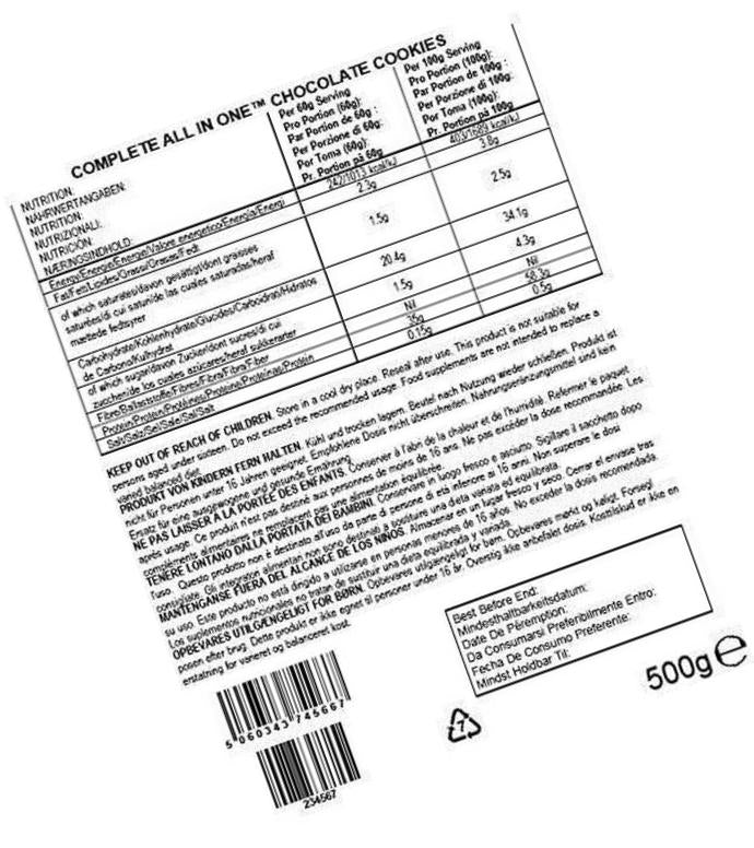 BULK POWDERS Complete All in One, Protein Shake, Chocolate Cookies, 1 kg