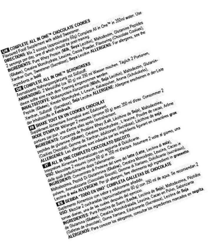 BULK POWDERS Complete All in One, Protein Shake, Chocolate Cookies, 1 kg