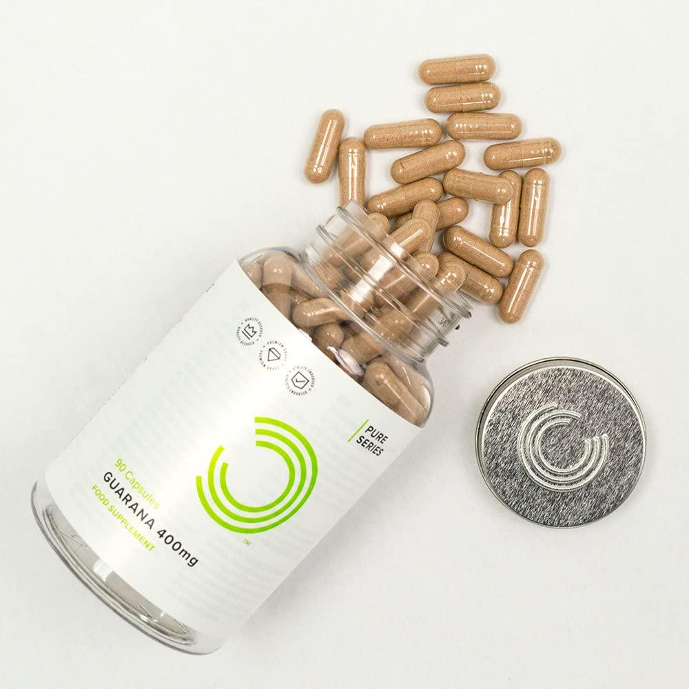 BULK POWDERS Guarana Capsules, 400 mg, Pack of 90