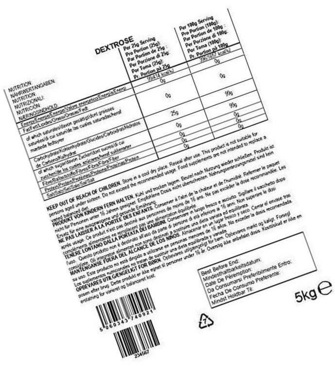 BULK POWDERS Pure Dextrose, Carbohydrate Powder, 2.5 kg