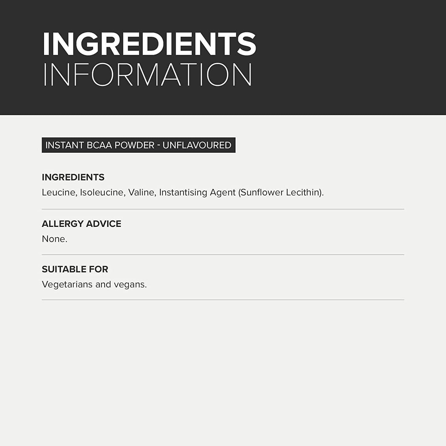 BULK POWDERS Pure Instant Branched Chain Amino Acids (BCAA) Powder, Unflavoured, 100 g