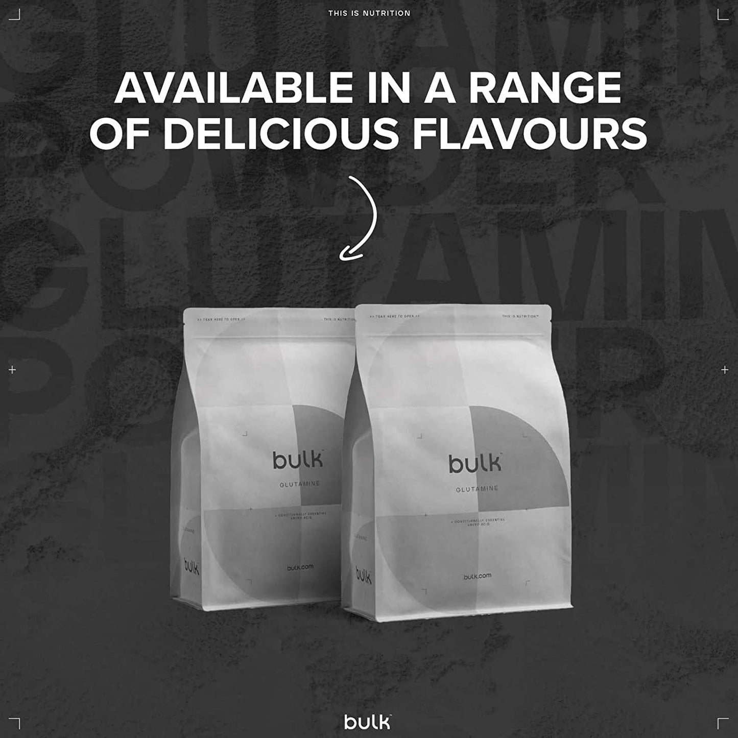 BULK POWDERS Pure L-Glutamine Powder, Unflavoured, 500 g