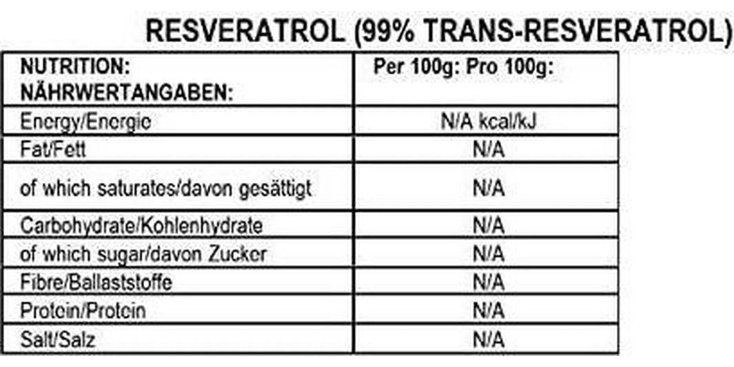 BULK POWDERS Resveratrol Powder, 50 g