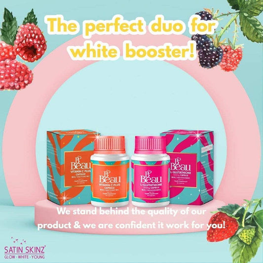 B'Beau L-Glutathione 500mg And B'Beau Vitamin C Capsule