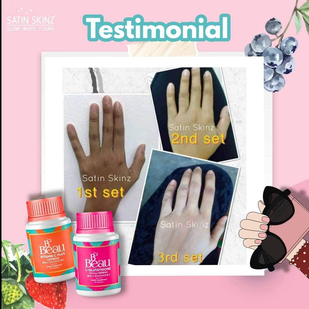 B'Beau L-Glutathione 500mg And B'Beau Vitamin C Capsule