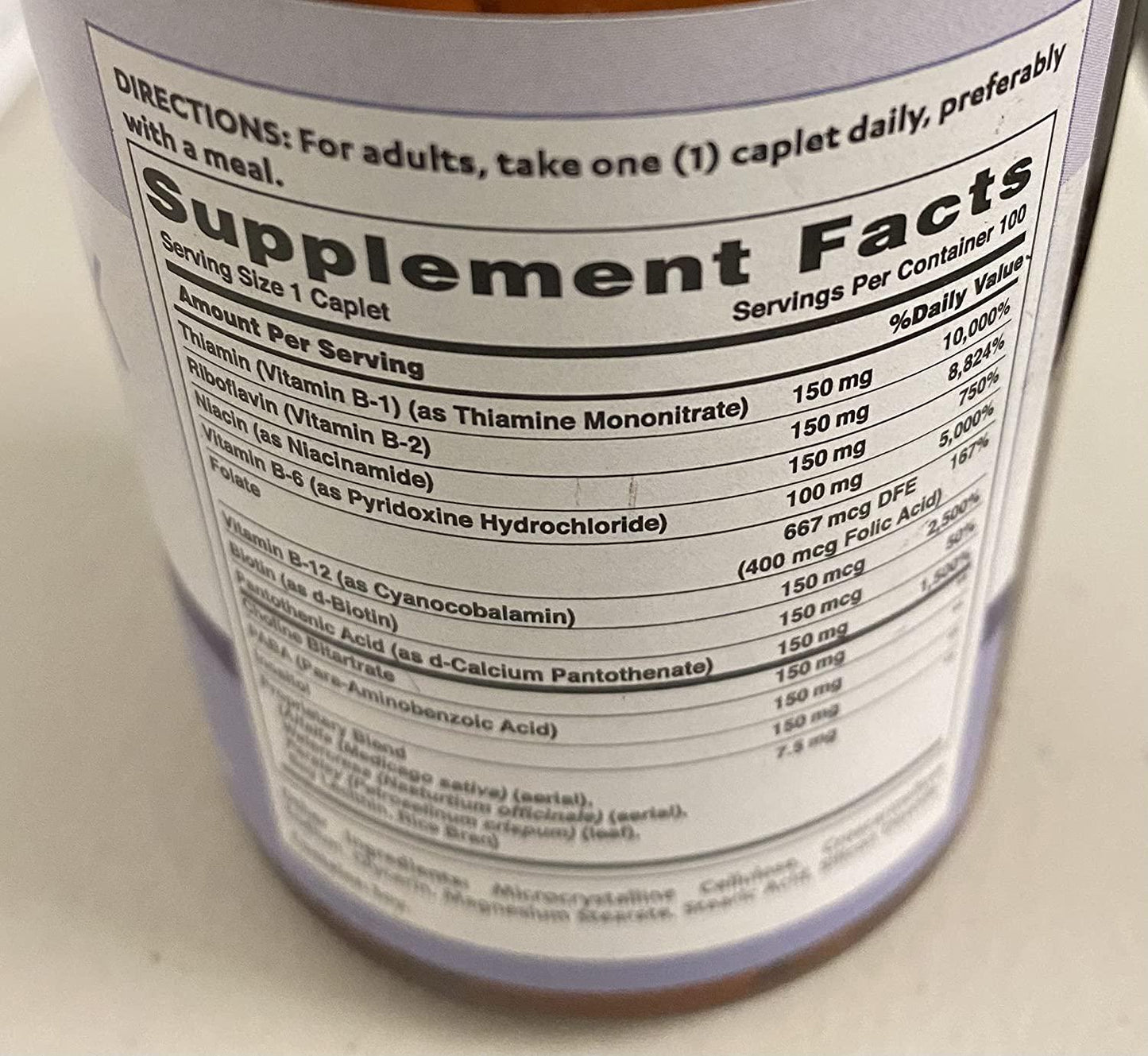 B- Complex 150 B- Vitamins 100 Coated caplets