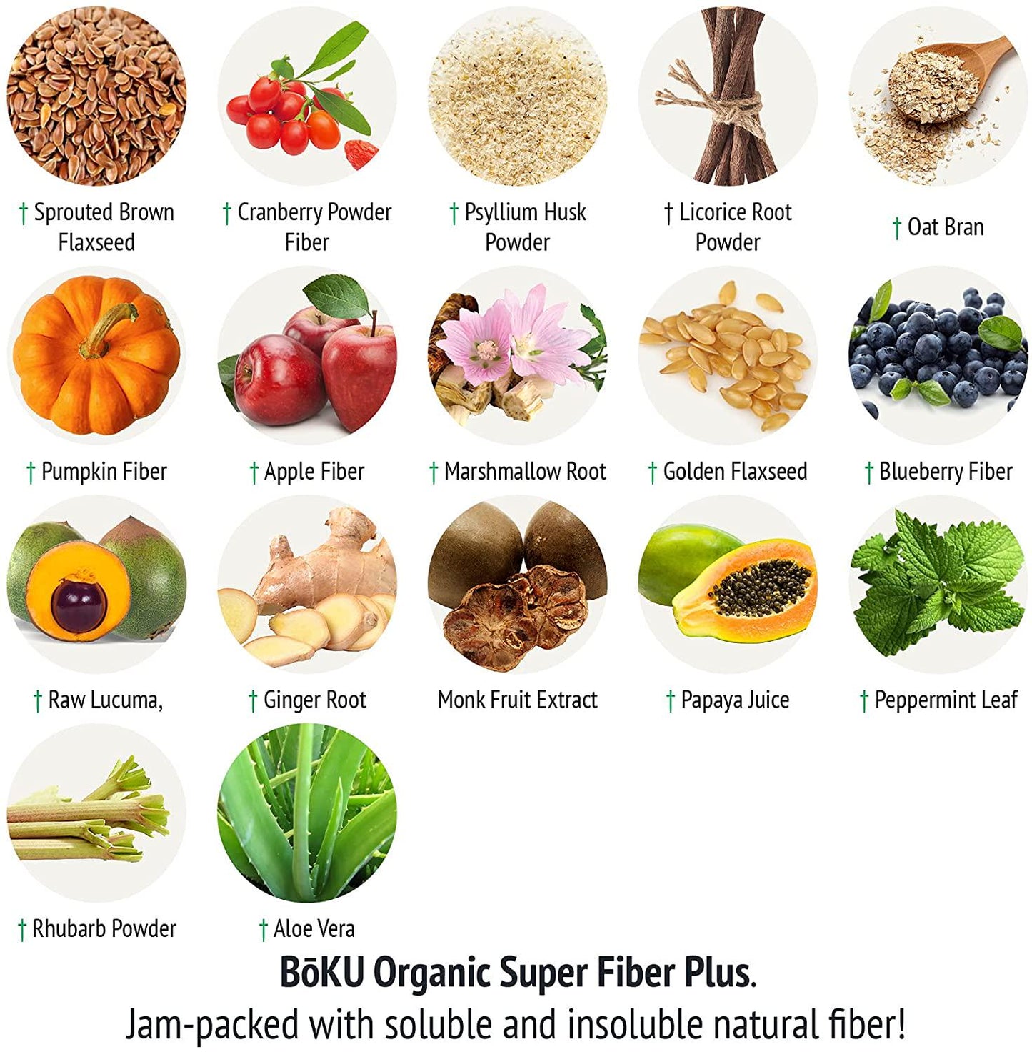 BōKU Organic Super Fiber+ Restore Digestive Health Daily Cleanse