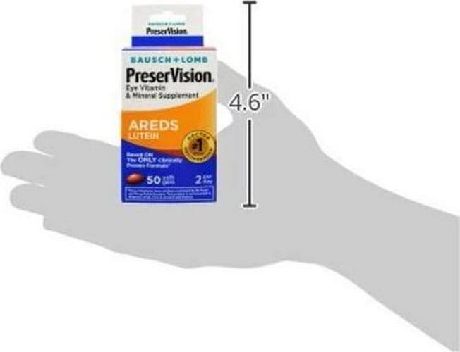 B&L Preservision Lutein Size 50ct Bausch and Lomb Preservision Lutein Eye Vitamin And Mineral Supplement