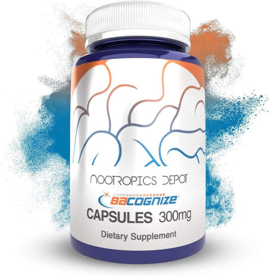 BaCognize Bacopa Monnieri Capsules | 300mg | 240 Count | Ayurvedic Herb | Nootropic Brain Booster | Supports Stress Management | Improves Memory, Cognition + Mood