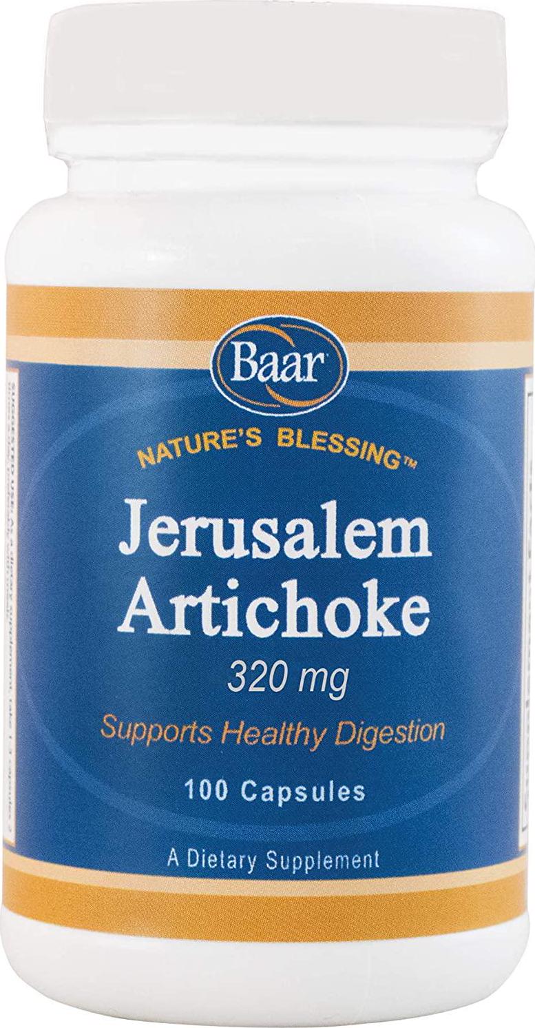 Baar Organic Jerusalem Artichoke, 320 mg, 100 Capsules