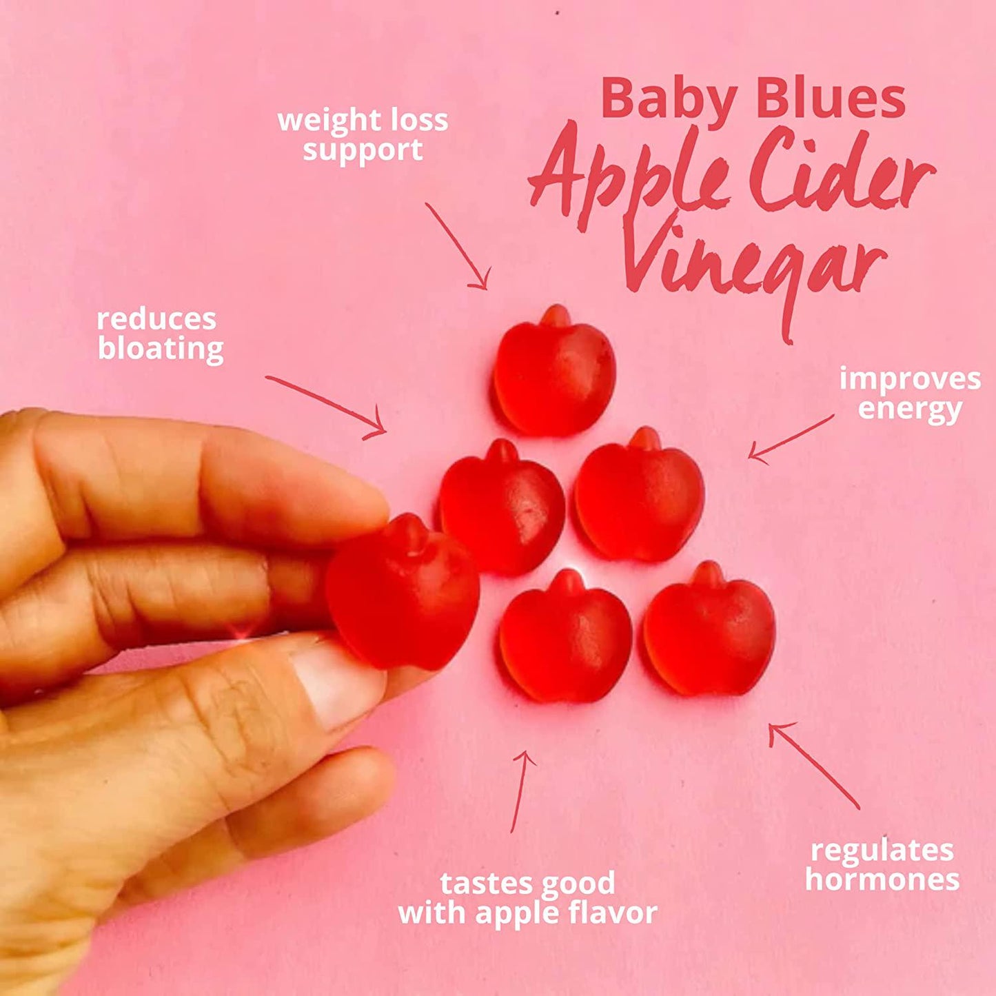 Baby Blues: Apple Cider Vinegar Gummies ACV, Postpartum Weight Loss and Energy Supplement