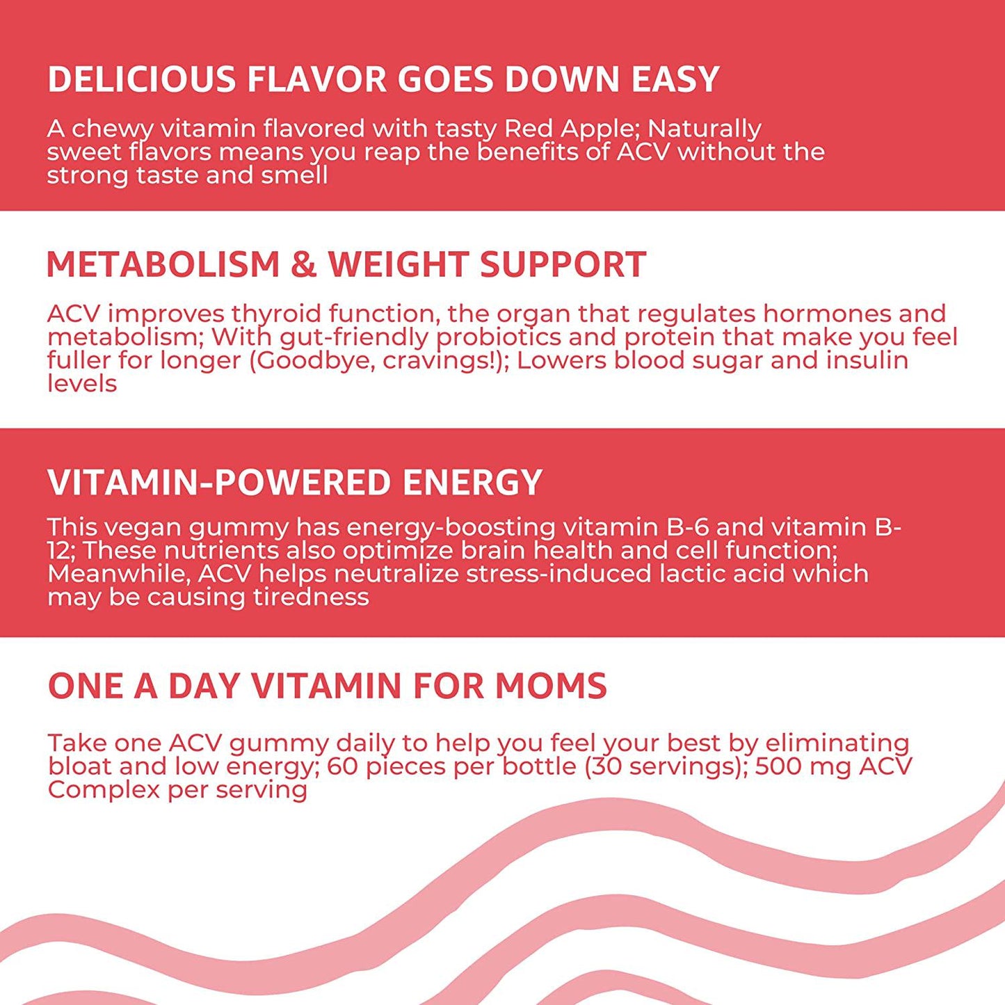 Baby Blues: Apple Cider Vinegar Gummies ACV, Postpartum Weight Loss and Energy Supplement