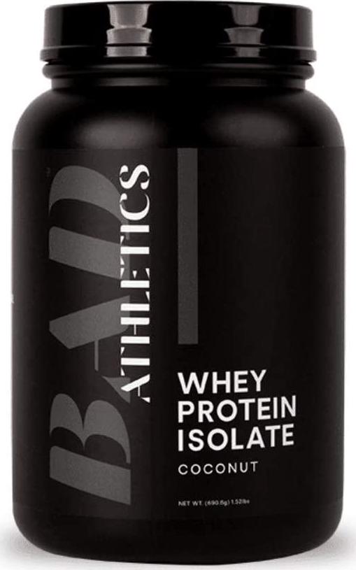 Bad Athletics Grass Fed 100% Whey Protein Isolate, Coconut - Five Ingredients, 20g of Protein, Naturally Flavored and Sweetened(30 Servings)