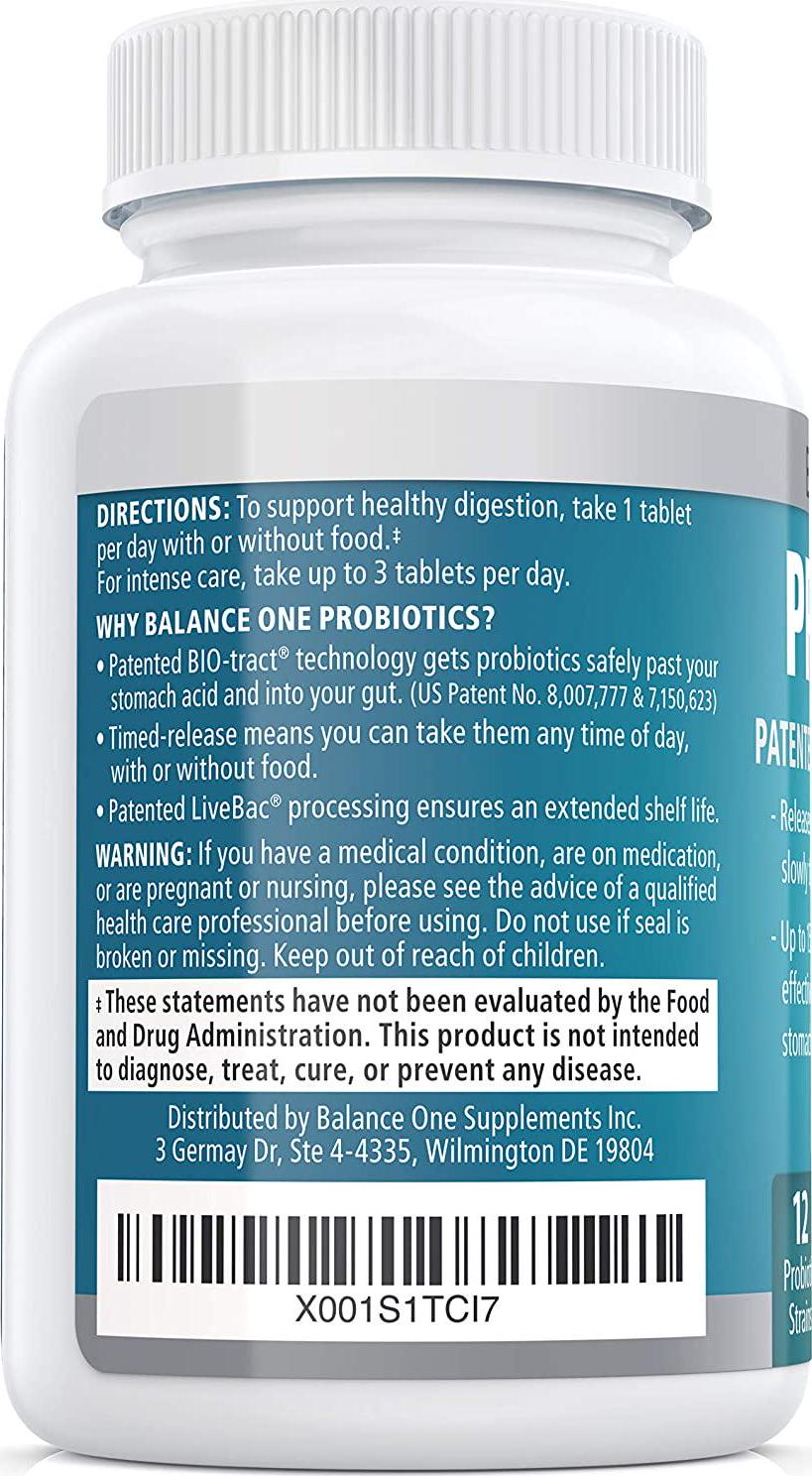 Balance ONE Kids Probiotic - for Children’s Gut Health and Immune Support - Time-Release, Shelf Stable, Sugar Free - Tiny, Easy-to-Swallow Pearls - 60 Day Supply