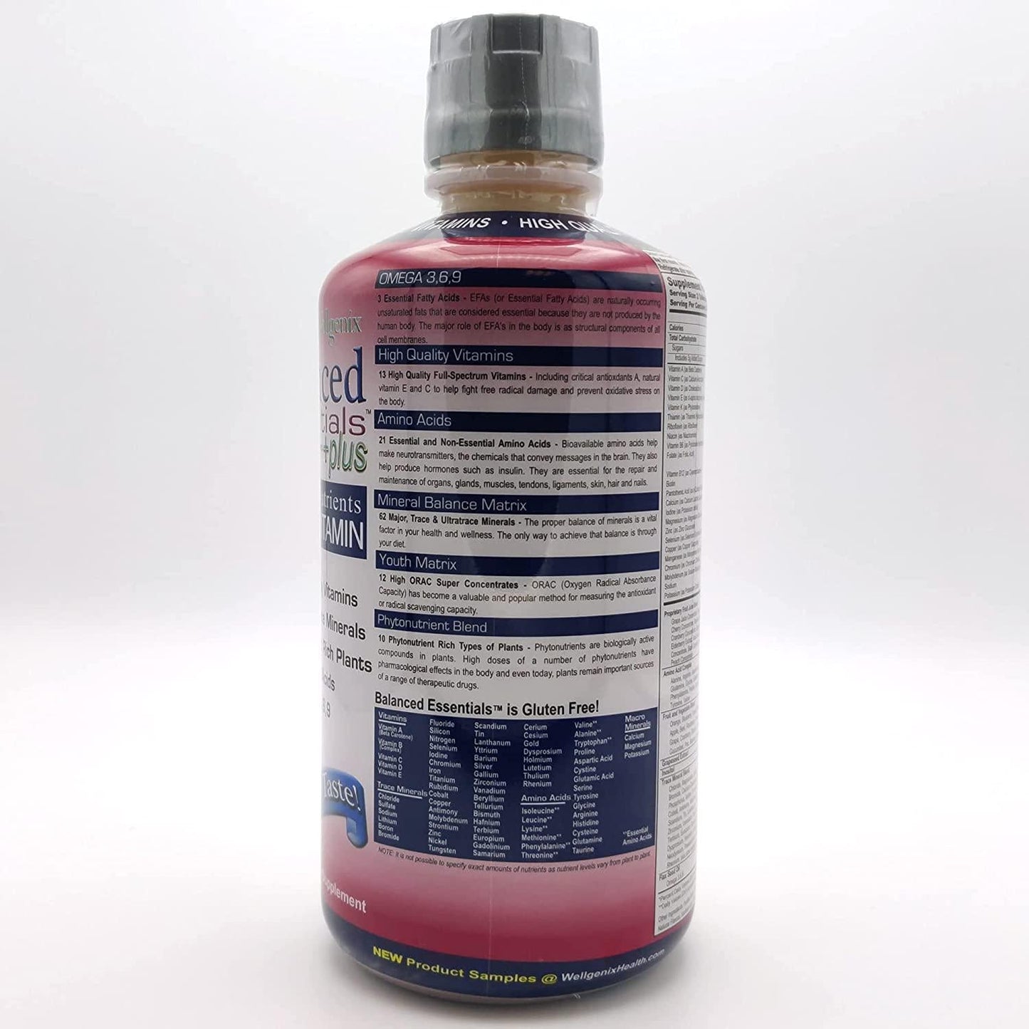 Balanced Essentials 2 Pack Natural Liquid Nutritional Supplement Vitamin 32 Ounces Very Berry S-BE32