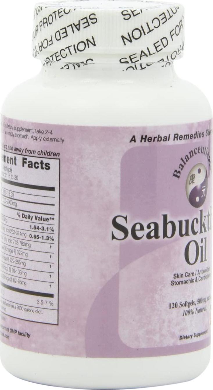 Balanceuticals Seabuckthorn Oil, 120 Softgels, 500mg each