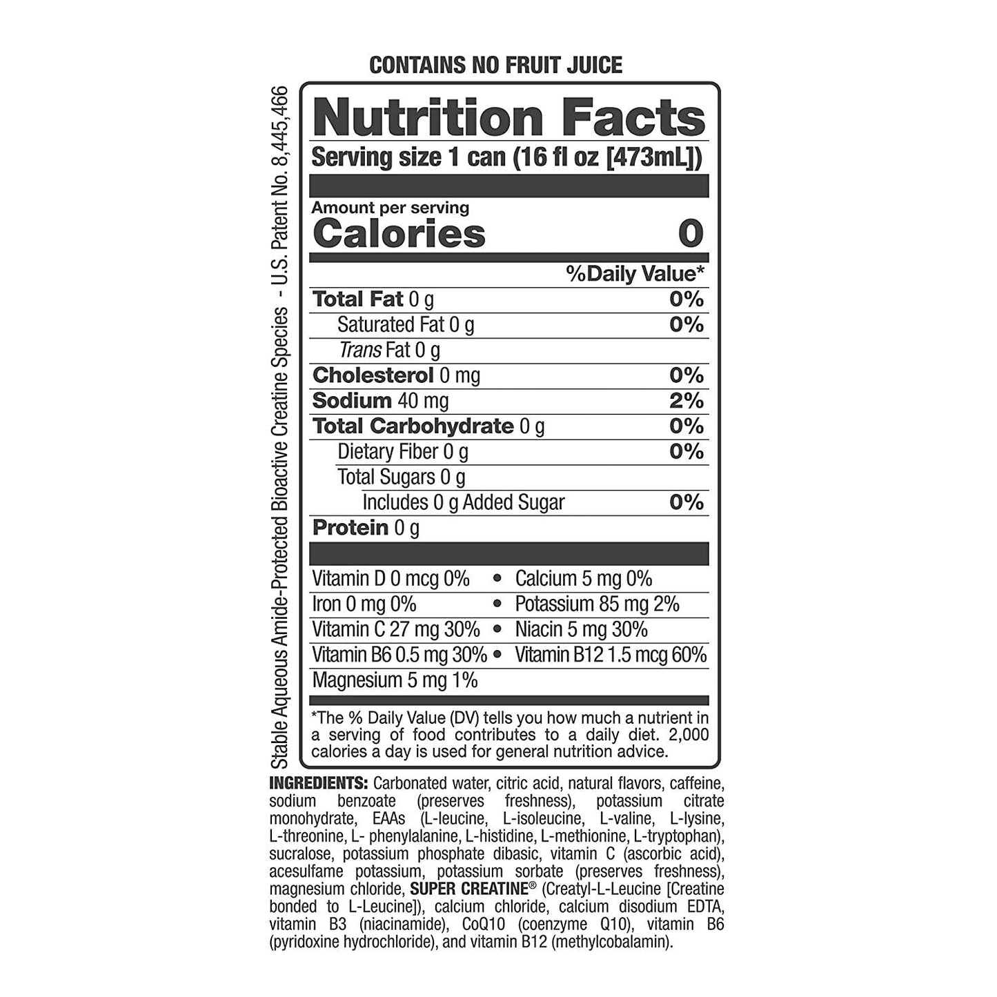 Bang Lemon Drop Energy Drink, 0 Calories, Sugar Free with Super Creatine, 16 Fl Oz (Pack of 12)