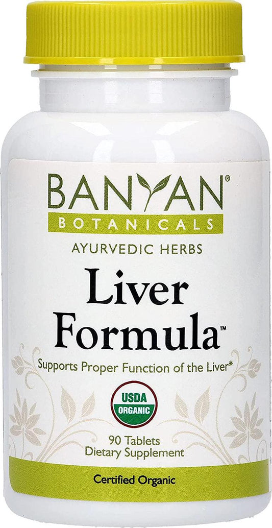 Banyan Botanicals Liver Formula - USDA Organic, 90 Tablets - Cleansing Bitter Herbs to Detoxify The Liver and Gallbladder*