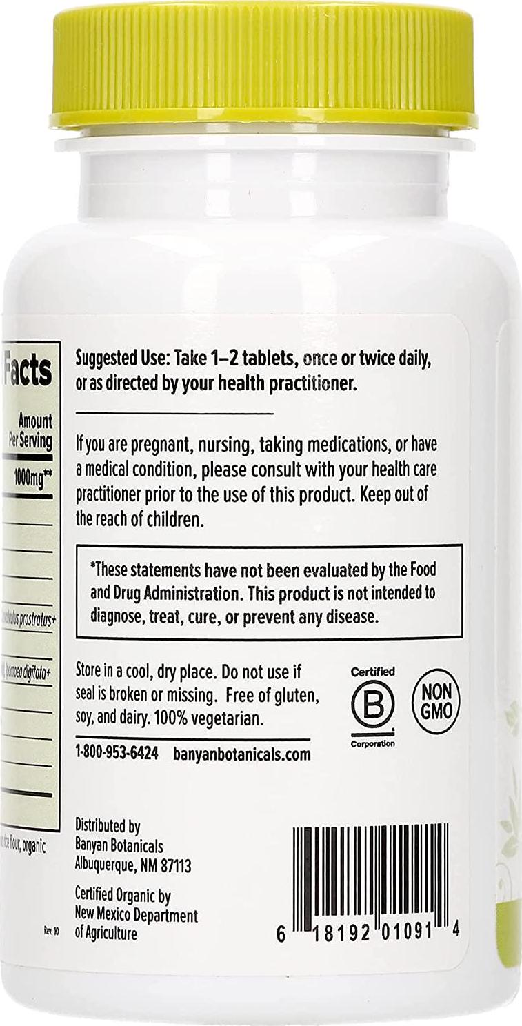 Banyan Botanicals Mental Clarity - USDA Organic - 90 Tablets - Promotes Memory, Focus, Concentration*