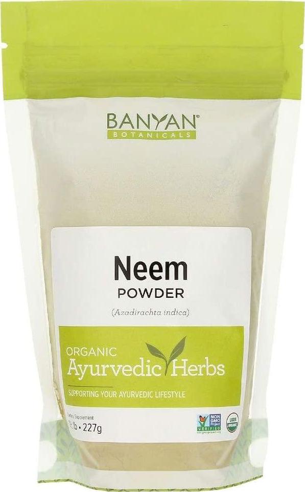 Banyan Botanicals Neem Powder - USDA Organic - 1/2 Pound, Azadirachta Indica - Ayurvedic Herb for Skin and Blood*