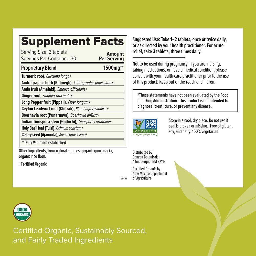 Banyan Botanicals Pollen Protect – Clinically Tested Organic Ayurvedic Supplement – For a Healthy Respiratory Response to Seasonal Irritants* – 90 Tablets – Non-GMO Natural Sustainably Sourced Vegan