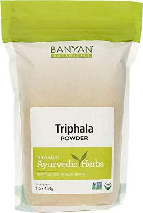 Banyan Botanicals Triphala Powder – Organic Formula of Amla, Haritaki and Bibhitaki – for Daily Detoxifying, Cleansing and Rejuvenation* – Maintains Regularity* – 1lb. – Non-GMO Sustainably Sourced