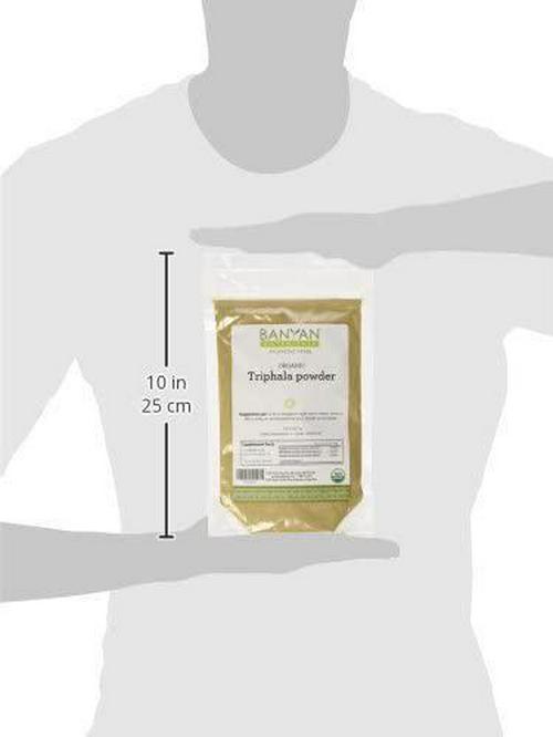 Banyan Botanicals Triphala Powder – Organic Formula of Amla, Haritaki and Bibhitaki – for Daily Detoxifying, Cleansing and Rejuvenation* – Maintains Regularity* – ½lb. – Non-GMO Sustainably Sourced