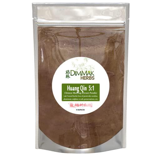 Barbed Skullcap Root (Huang Qin) 5:1 Extract Powder | Lab Tested Premium Chinese Herb Radix Scutellariae Powder in Dissolve Form - 4oz (112g)