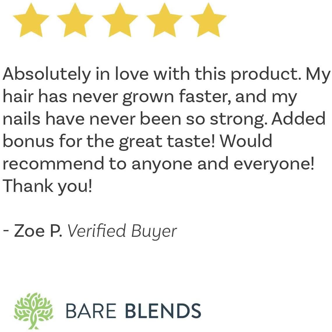 Bare Blends Bare Glow - Collagen Powder - Hair Skin and Nail Health - 150g