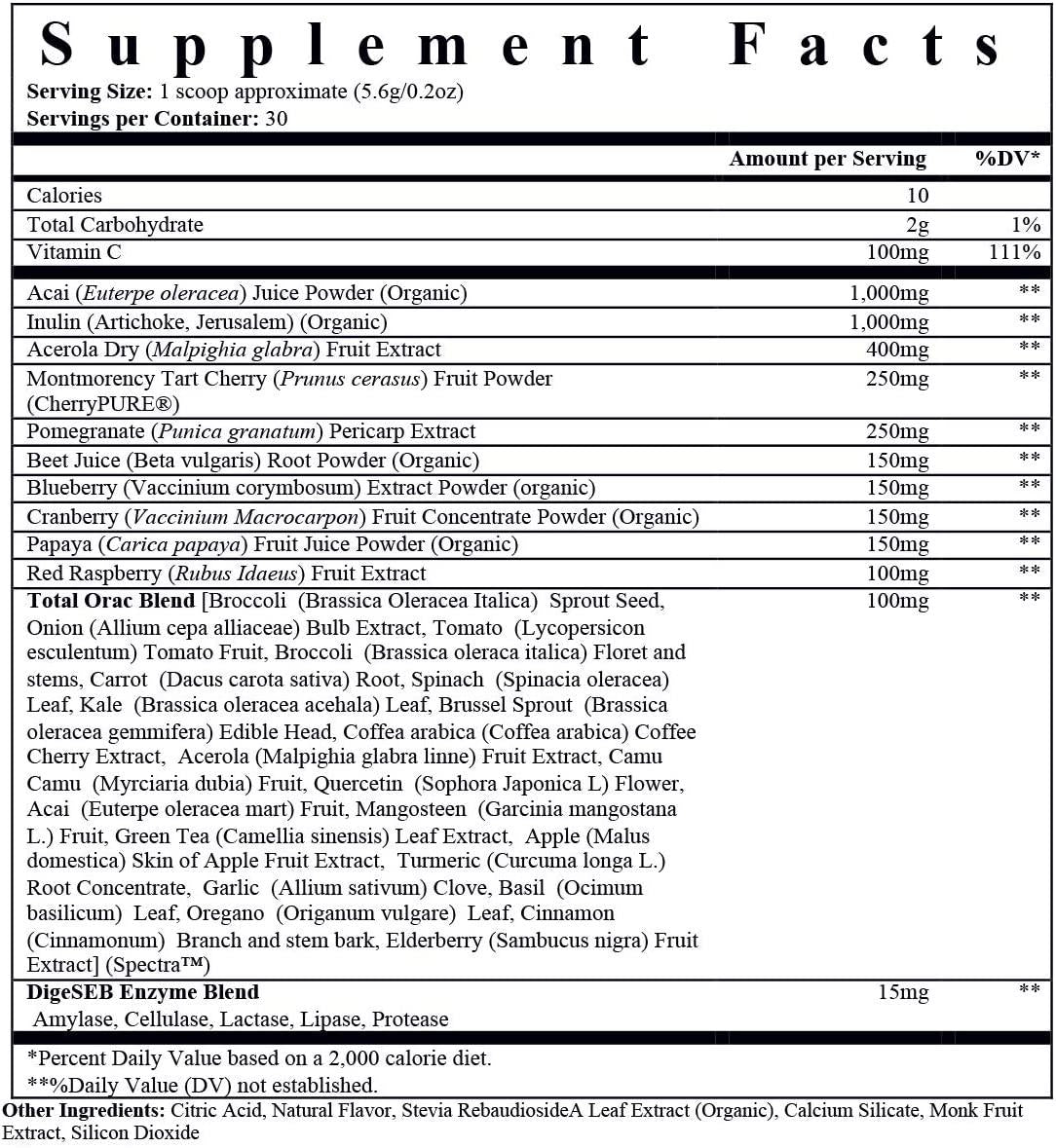 Bare Performance Nutrition, Strong Reds Superfood Powder, No Artificial Sweeteners, Antioxidant, Naturally Boost Energy, Fruit Powder, Digestive Enzyme (30 Servings, Strawberry)