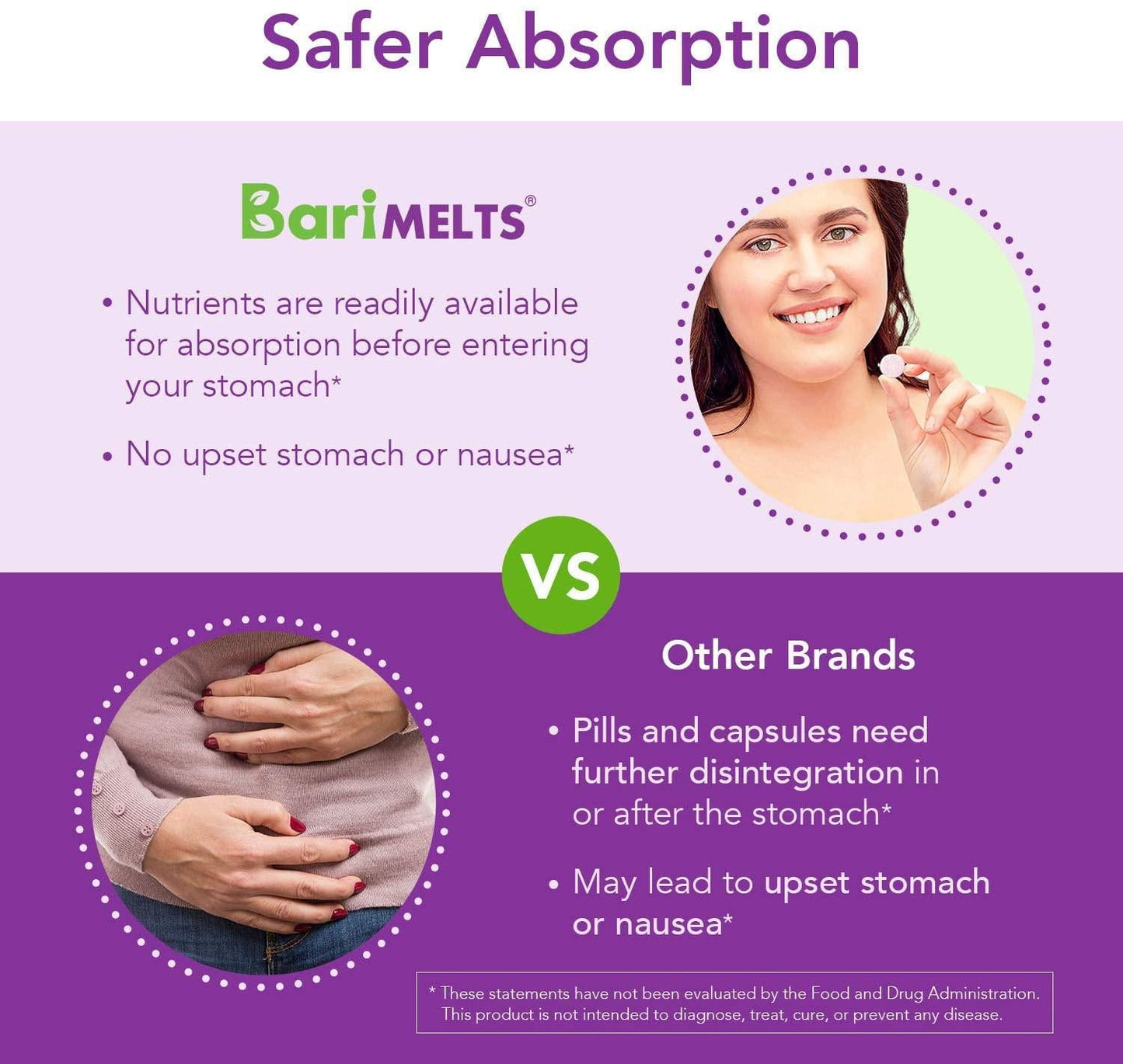 BariMelts B1, Dissolvable Bariatric Vitamins, Natural Berry Flavor, 90 Fast Melting Tablets