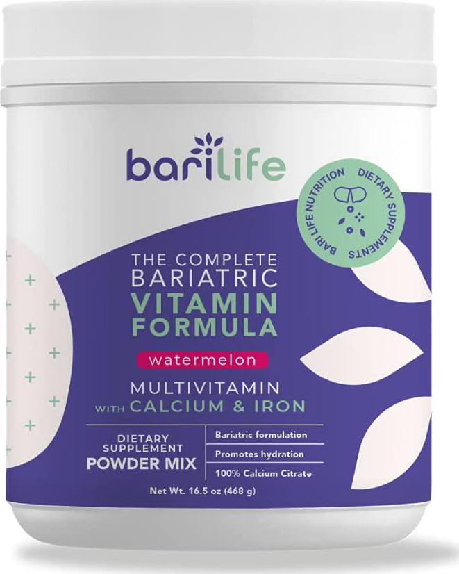Bari Life Complete Bariatric Multivitamin Powder w/Calcium Citrate and Iron (Watermelon, 60)