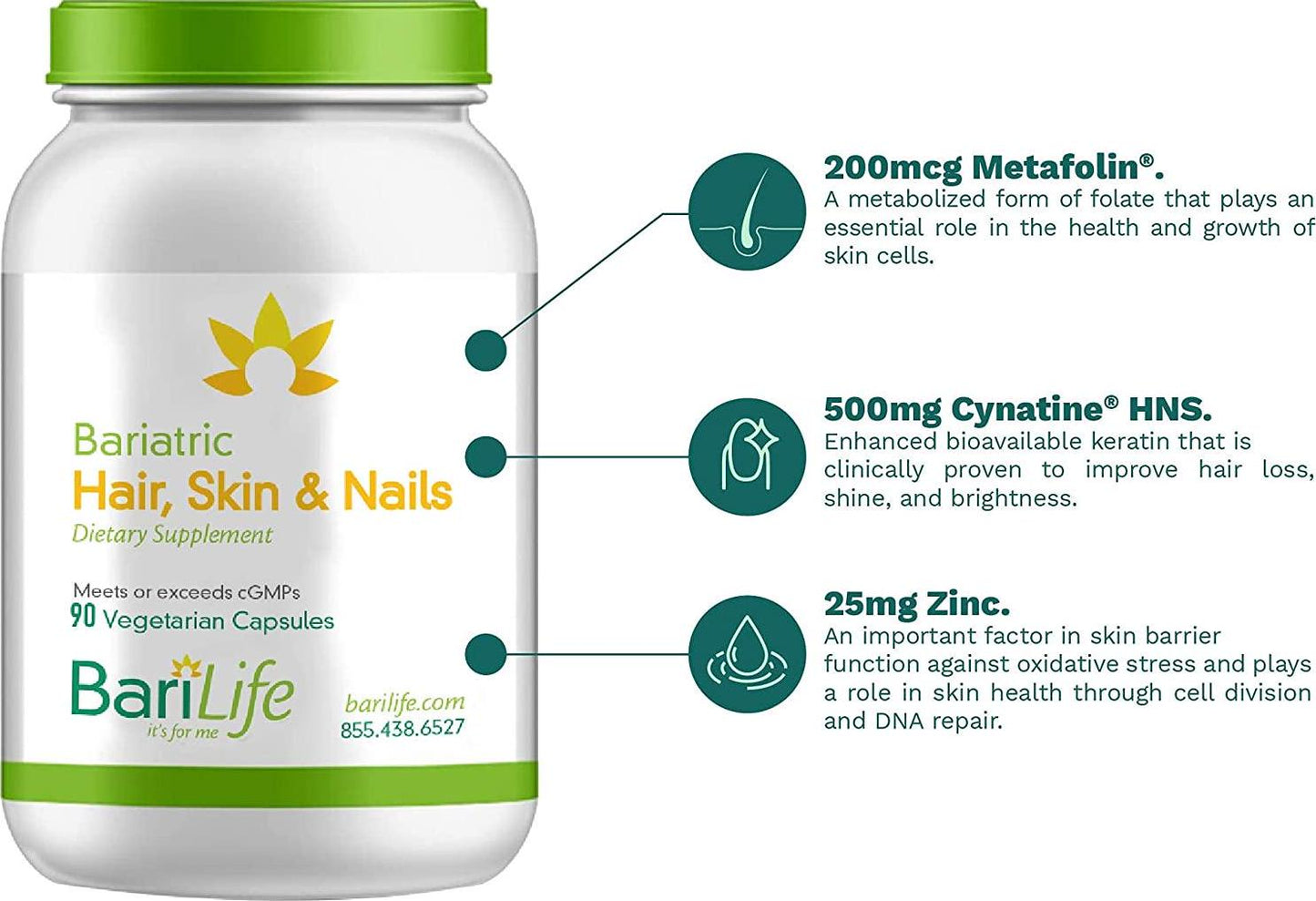 Bari Life Hair, Skin and Nails Supplement