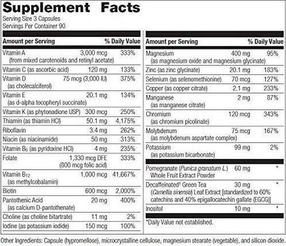 Bariatric Advantage - Ultra Multi Formula Without Iron, Multivitamin for Bariatric Surgery Patients, Capsule, 270 ct
