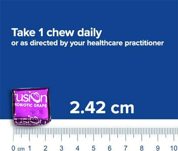 Bariatric Fusion Bariatric Probiotic Soft Chews with 10 Billion Live Organisms to Support Digestive and Immune Health, Grape Flavor, Chewy Bariatric Vitamin, 60 Count