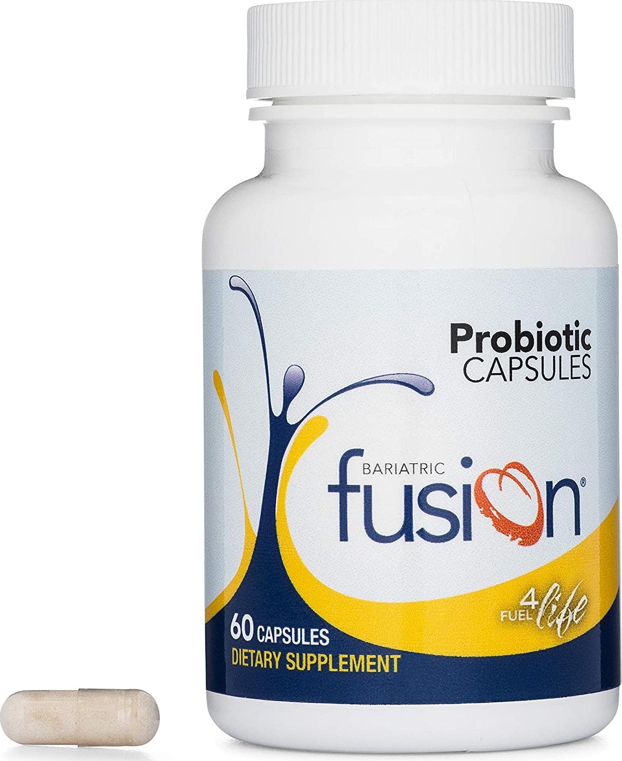 Bariatric Fusion Bariatric Probiotic Capsule Designed for Bariatric Patients, 10 Billion Live Organisms to Support Digestive and Immune Health, Easy to Swallow Capsule, 60 Count