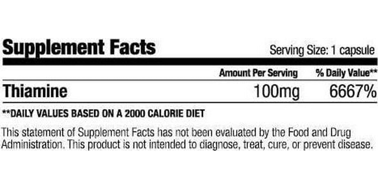 Bariatric Fusion Vitamin B1 for Bariatric Surgery Patients Including Gastric Bypass and Sleeve Gastrectomy, Easy to Swallow Capsule, 90 Count