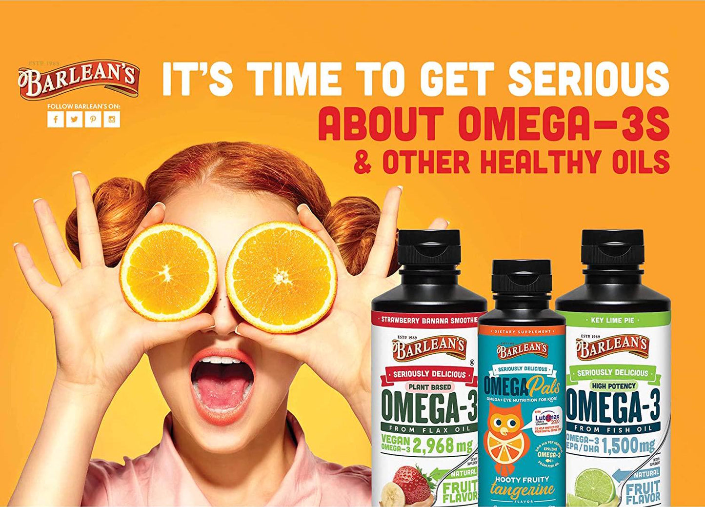 Barlean's Omega Swirl Fish Oil Lemon Zest, 16-Ounce Bottle-Packing May Vary