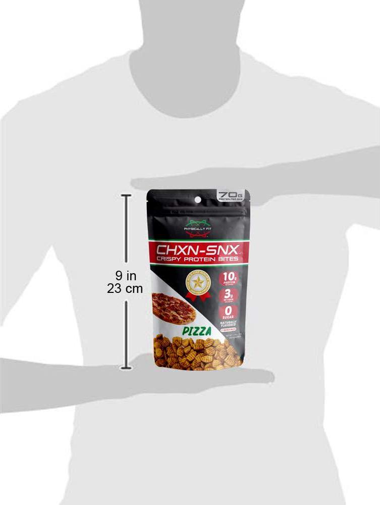 Barn Dad Nutrition, Crispy Protein Bites Pizza Flavor 7 Servings 70 Grams of Protein Per Bag, 6.9 Ounce