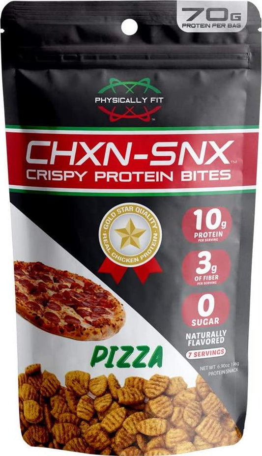 Barn Dad Nutrition, Crispy Protein Bites Pizza Flavor 7 Servings 70 Grams of Protein Per Bag, 6.9 Ounce