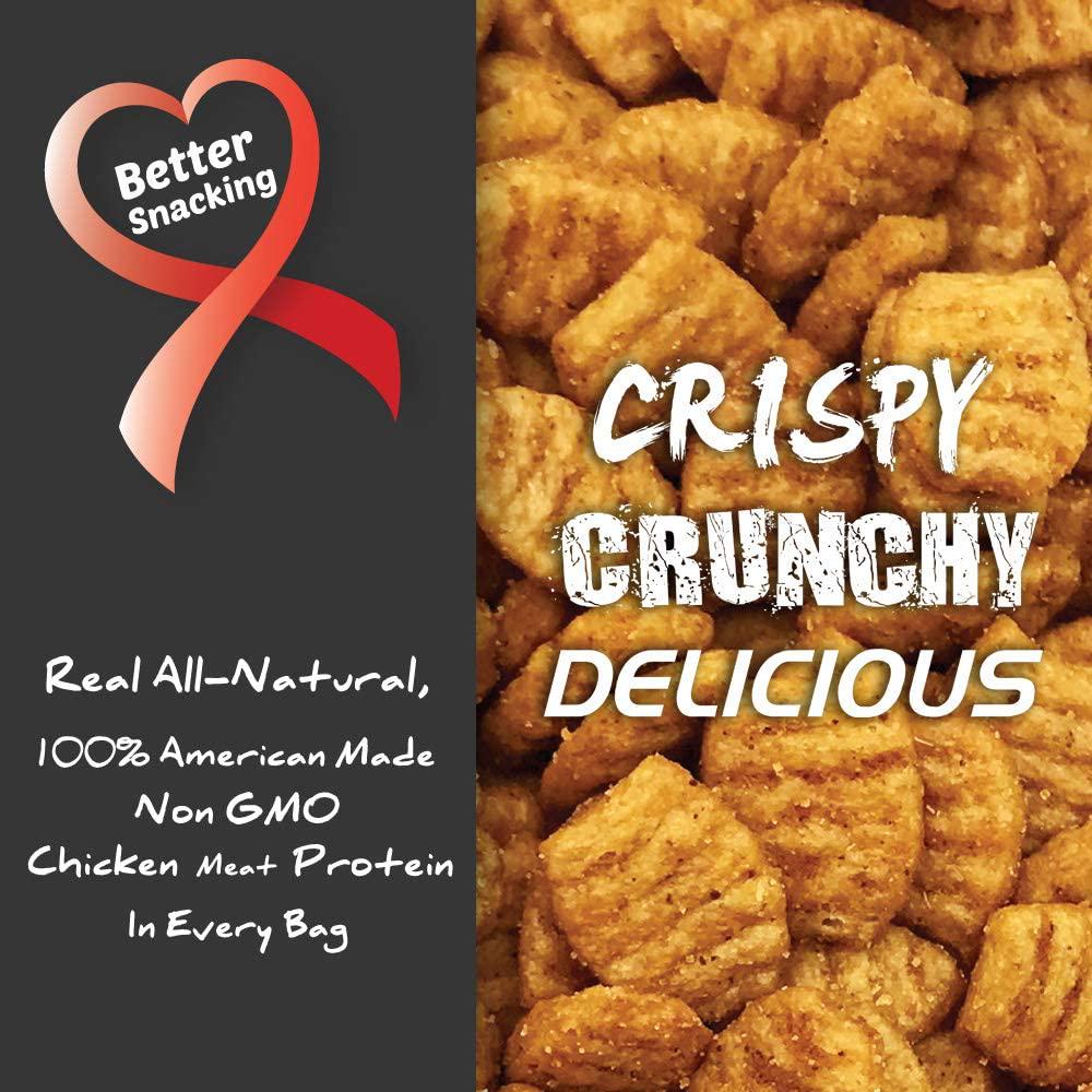 Barn Dad Nutrition, Crispy Protein Bites Pizza Flavor 7 Servings 70 Grams of Protein Per Bag, 6.9 Ounce